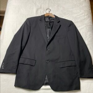 Pronto Uomo suit coat and vest - Men's - Black Pinstripe - preowned